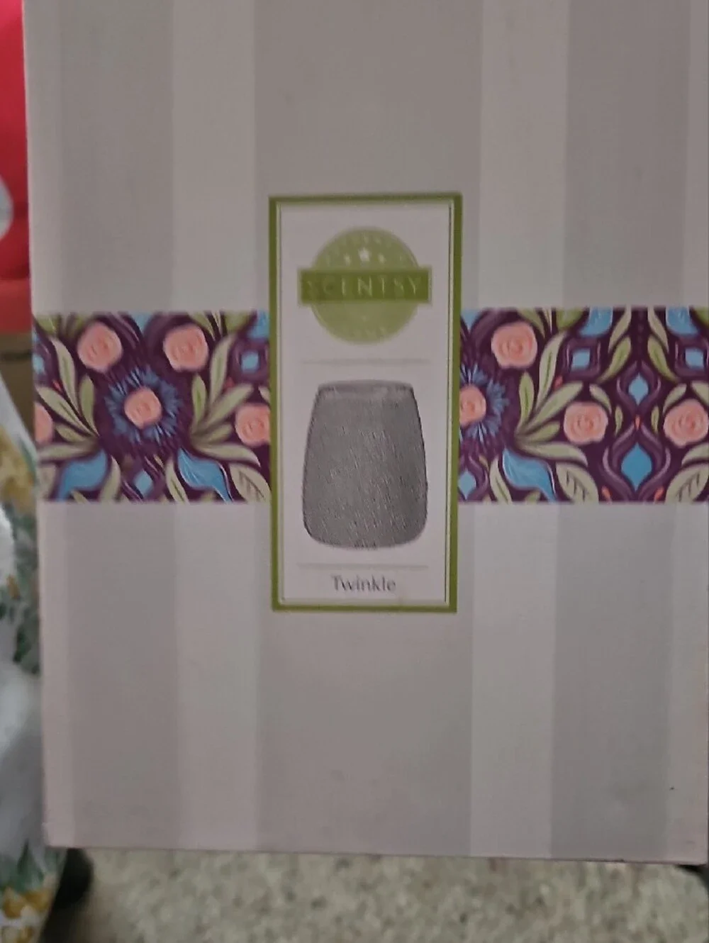 Scentsy Silver Glitter Electric Wax Warmer